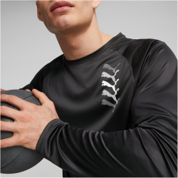 PUMA Fit Logo Graphic langarm Trainingsshirt Herren 01 -...