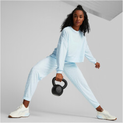 PUMA Fit Branded Fleece Crew Sweatshirt Damen 69 - icy...