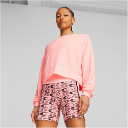 PUMA Fit Branded Fleece Crew Sweatshirt Damen 62 - koral ice S