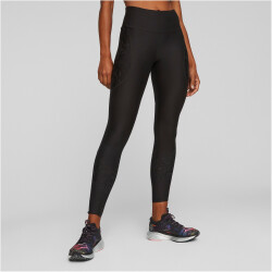 PUMA Run Print Brushed Ultraform High-Waist Laufleggings Damen 01 - puma black M