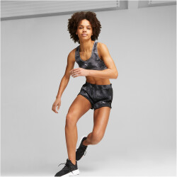 PUMA Run Favorite Print Velocity 3" Laufshorts Damen 01 - puma black/aop M