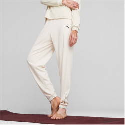 PUMA Studio Unwind Jogginghose Damen 87 - alpine snow L