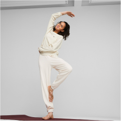 PUMA Studio Unwind Jogginghose Damen 87 - alpine snow L