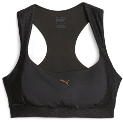 PUMA Logo Love Mid Support Sport-BH Damen 01 - puma black XS