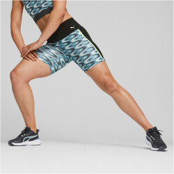 PUMA Retro Glam High-Waist Shorts Damen 48 - bold blue XS