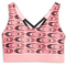 PUMA Retro Glam Strappy Mid Support Sport-BH Damen 62 - koral ice XS