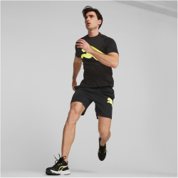 PUMA Train All Day Big Cat Trainingsshirt Herren 56 - puma black/yellow burst S