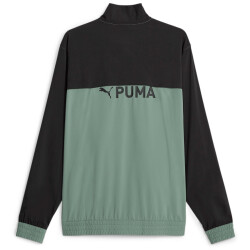 PUMA Fit Full Zip Woven Trainingsjacke Herren 44 - eucalyptus/puma black S