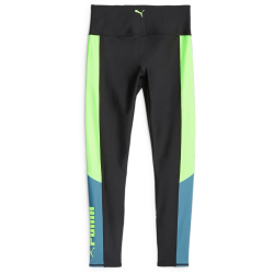 PUMA Fit Eversculpt Color Block High-Waist 7/8-Leggings Damen 33 - puma black/speed green S