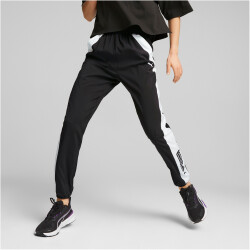 PUMA Fit Woven Trainingshose Damen 01 - puma black/puma white XS