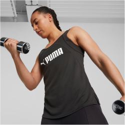 PUMA Fit Fashion Ultrabreathe Allover Trainings-Tanktop Damen 01 - puma black/puma white XS