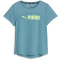 PUMA Fit Logo Ultrabreathe Trainingsshirt Damen 48 - bold blue/speed green XL