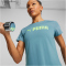 PUMA Fit Logo Ultrabreathe Trainingsshirt Damen 48 - bold blue/speed green XL