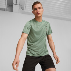 PUMA Fit Poly Logo Trainingsshirt Herren 44 - eucalyptus XL