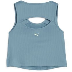 PUMA Fit Skimmer Trainings-Tanktop Damen 48 - bold blue/speed green XS