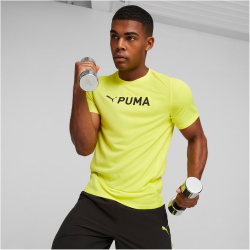 PUMA Fit Ultrabreathe Trainingsshirt Herren 40 - yellow burst M