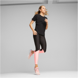 PUMA Run Key Item Ultraform High-Waist Fleece Lauftights Damen 56 - puma black/koral ice S