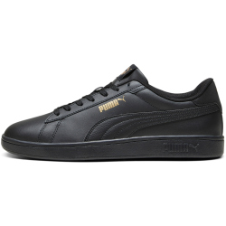 PUMA Smash 3.0 Leder-Sneaker 10 - PUMA black/PUMA gold/PUMA black 38.5