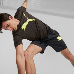 PUMA Train Favorite Heather Cat Trainingsshirt Herren 40 - puma black/yellow burst S