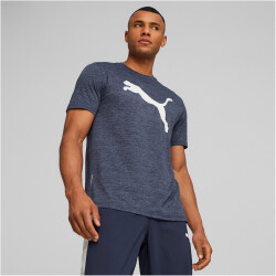 PUMA Train Favorite Heather Cat Trainingsshirt Herren 06 - puma navy heather XXL