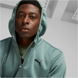 PUMA Train All Day PWR Fleece Full-Zip Trainingsjacke Herren 44 - eucalyptus M