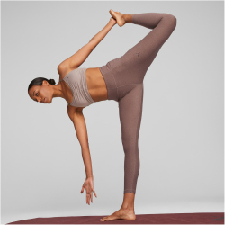 PUMA Studio Your Move Yogini Luxe 7/8 Training Leggings Damen 95 - dark clove heather S