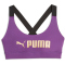 PUMA Mid Impact FIT Sport-BH Damen 99 - purple pop/puma gold S