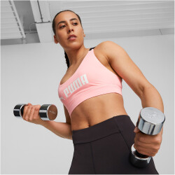 PUMA Mid Impact FIT Sport-BH Damen 60 - koral ice/puma...
