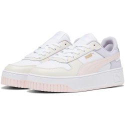 PUMA Carina Street Plateau Sneaker Damen 10 - PUMA white/frosty pink/alpine snow 38.5