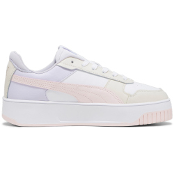 PUMA Carina Street Plateau Sneaker Damen 10 - PUMA white/frosty pink/alpine snow 38.5