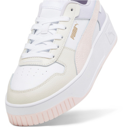 PUMA Carina Street Plateau Sneaker Damen 10 - PUMA white/frosty pink/alpine snow 38.5