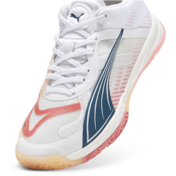 PUMA Accelerate Nitro SQD Hallenschuhe Damen 01 - PUMA white/ocean tropic/passionfruit/fizzy melon 37