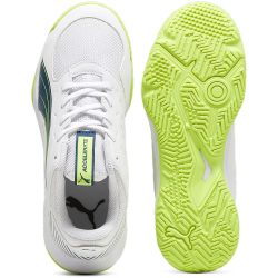 PUMA Accelerate Hallenschuhe Kinder 01 - PUMA white/ocean tropic/lime squeeze 35