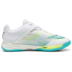 PUMA Accelerate Nitro SQD Hallenschuhe 01 - PUMA white/ocean tropic/sparkling green/lime squeeze 39