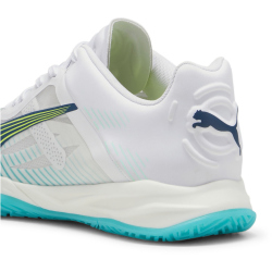 PUMA Accelerate Nitro SQD Hallenschuhe 01 - PUMA white/ocean tropic/sparkling green/lime squeeze 39