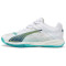 PUMA Accelerate Nitro SQD Hallenschuhe 01 - PUMA white/ocean tropic/sparkling green/lime squeeze 40