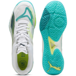 PUMA Accelerate Nitro SQD Hallenschuhe 01 - PUMA white/ocean tropic/sparkling green/lime squeeze 40.5