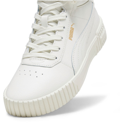 PUMA Carina 2.0 Winterized Mid-Top Sneaker gefüttert Damen 06 - vapor gray/vapor gray/puma gold 40.5