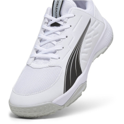 PUMA Accelerate Handballschuhe Kinder 02 - puma white/puma black/concrete gray 33