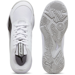 PUMA Accelerate Handballschuhe Kinder 02 - puma white/puma black/concrete gray 33