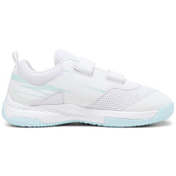PUMA Varion II V Hallenschuhe mit Klettverschluss Kinder 04 - PUMA white/light aqua 28