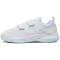 PUMA Varion II V Hallenschuhe mit Klettverschluss Kinder 04 - PUMA white/light aqua 28