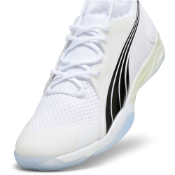 PUMA Eliminate Nitro SQD Handballschuhe 03 - PUMA white/PUMA black/concrete gray 40