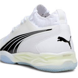 PUMA Eliminate Nitro SQD Handballschuhe 03 - PUMA white/PUMA black/concrete gray 40