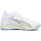 PUMA Eliminate Nitro SQD Handballschuhe 03 - PUMA white/PUMA black/concrete gray 40