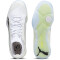 PUMA Eliminate Nitro SQD Handballschuhe 03 - PUMA white/PUMA black/concrete gray 40.5