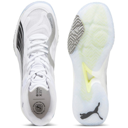 PUMA Accelerate Nitro SQD Hallenschuhe 03 - PUMA white/PUMA black/concrete gray 42