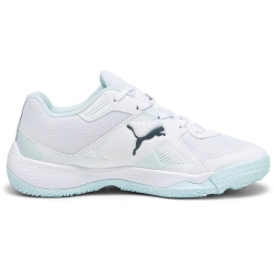 PUMA SolarFLASH II Hallenschuhe Kinder 08 - PUMA white/nitro blue/shadow gray 28