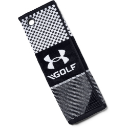 UNDER ARMOUR Bag Golfhandtuch 001 - black/black/white