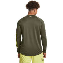 UNDER ARMOUR Tech Printed Fill langarm Trainingsshirt Herren
